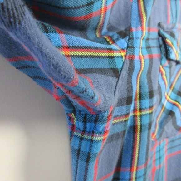 Topo Designs Flannel Shirt Men XXL Blue Plaid Button Up Long Sleeve Casual 496 - Picture 6 of 12